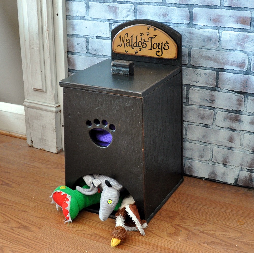 DIY ideas dog toy box: This toy dispenser is awesome! Source
