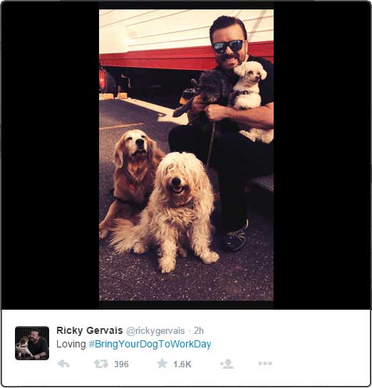 Ricky Gervais Bring Your Dog To Work