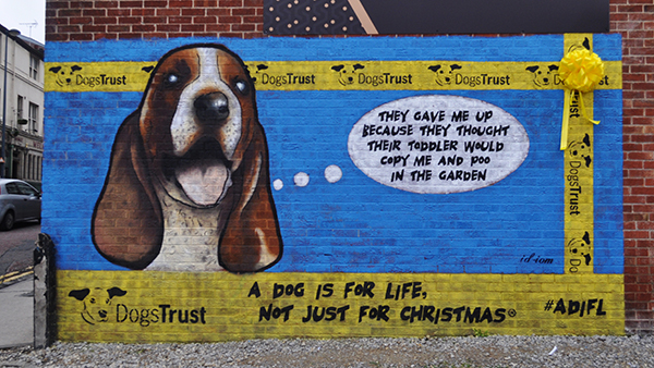 getting a dog dogstrust christmas campaign artwork