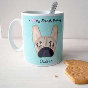 DogBuddy partnership with NotOnTheHighStreet.com bulldog mug