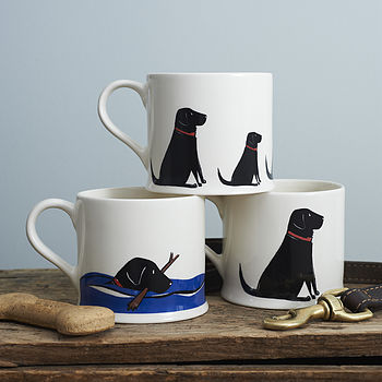 DogBuddy partnership with NotOnTheHighStreet.com Labrador Retriever mugs