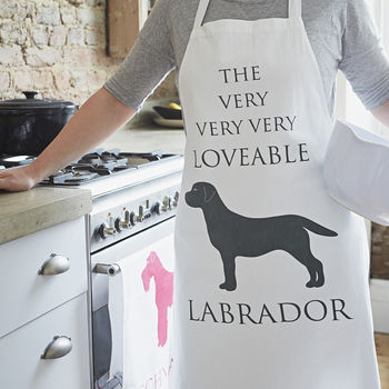 DogBuddy partnership with NotOnTheHighStreet.com Labrador Retriever apron