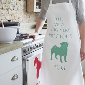 DogBuddy partnership with NotOnTheHighStreet.com pug apron