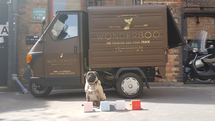 Ramon in front of the Wonderboo food truck in London