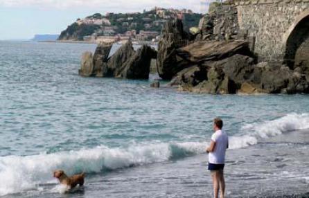 passeggiare con il tuo cane a genova spiaggia di vesima