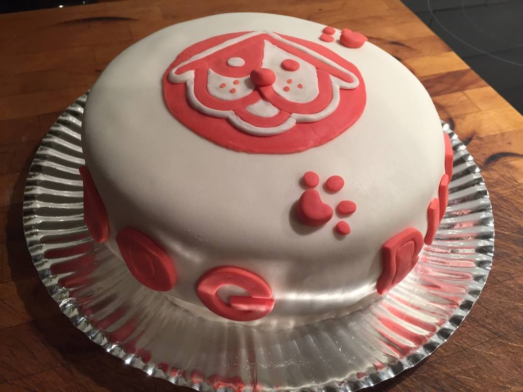 Thankfully, there was also a cake fit for humans, too!